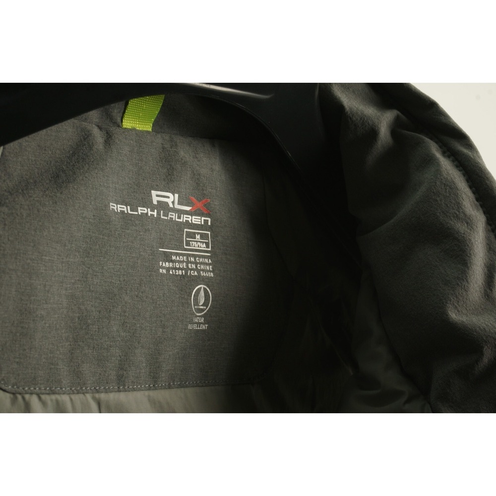 RLX Ralph Lauren Water Resistant Performance Full Zip Vest Mens Medium Gray Golf - Picture 4 of 11